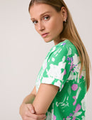 Great Hopes Print Dress - Chanel Green