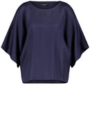 The Big Blue Plain Blouse - New Navy