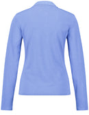 Blue Jasmine Long Sleeve Polo - Regatta Blue