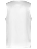 Casino V Neck Sleeveless T-Shirt - Off White