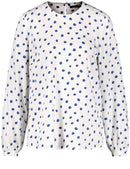 The Big Blue Print Blouse - Off White
