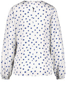 The Big Blue Print Blouse - Off White