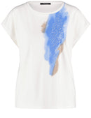 Blue Jasmine Short Sleeve T-Shirt - Off White
