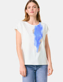 Blue Jasmine Short Sleeve T-Shirt - Off White