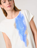 Blue Jasmine Short Sleeve T-Shirt - Off White