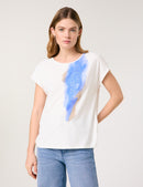 Blue Jasmine Short Sleeve T-Shirt - Off White