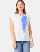 Blue Jasmine Short Sleeve T-Shirt - Off White
