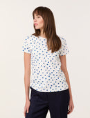 The Big Blue Print T-Shirt - Off White