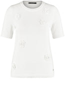Great Hopes Short Sleeve Jumper - Off White