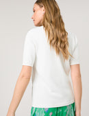 Great Hopes Short Sleeve Jumper - Off White