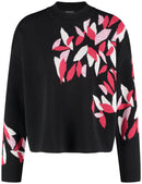 Parisian Vibes Print Jumper - Black Pattern