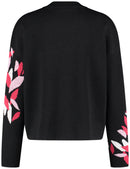 Parisian Vibes Print Jumper - Black Pattern