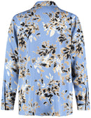 Soho Girl Print Blouse - Steel Blue Print