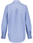 Fata Morgana Stripe Blouse - Steel Blue Print