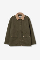 Babur Long Jacket - Patina Green