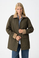 Babur Long Jacket - Patina Green