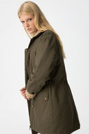 Babur Long Jacket - Patina Green