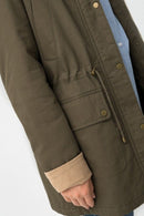 Babur Long Jacket - Patina Green