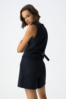 Mana C Top - Lyons Blue