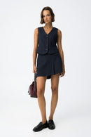 Mana C Top - Lyons Blue