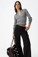 Mix and Match T Sweater - Steel Grey