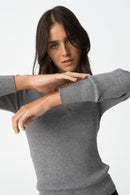 Mix and Match T Sweater - Steel Grey