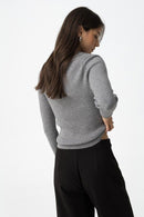Mix and Match T Sweater - Steel Grey