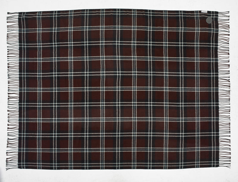 Broden Burgundy Acrylic Throw 140x185