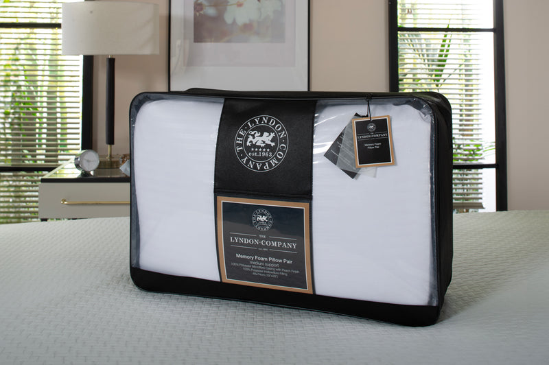 Memory Foam Pillow Pair