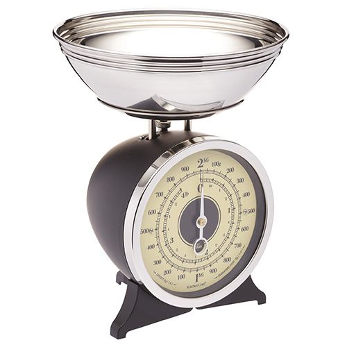 Classic Collection Mechanical Kitchen Scale Black
