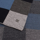 Franko Knit Block Scarf - Anthracite