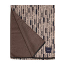 Jacovanni Stripe Scarf - Brown