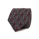 Janello Fall Flowers Silk Tie - Boysenberry