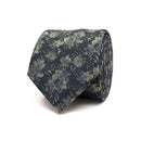Falvio Flowers Silk Tie - Green