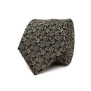 Janello Fall Flowers Silk Tie - Green