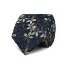 Faded Daises Silk Tie - Dark Green
