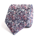 Flowers Silk Tie - Wine
