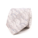 Marble Effect Silk Tie - Sky Blue