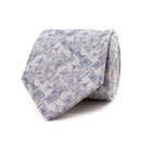 Geo Design Silk Tie - Navy