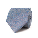 Leaves Silk Tie - Navy