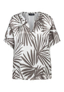 Aloe There Tunic Blouse - Brown Multi