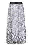 Colege Chic Pleated Skirt - Black Multi