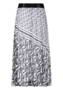Colege Chic Pleated Skirt - Black Multi