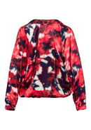 Long Sleeve Blouse - Red Multi