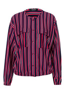 Long Sleeve Blouse - Red Multi