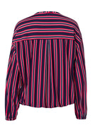 Long Sleeve Blouse - Red Multi