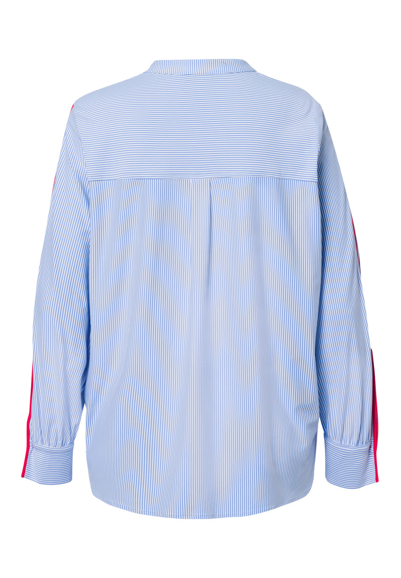 Long Sleeve Blouse - Navy Multi