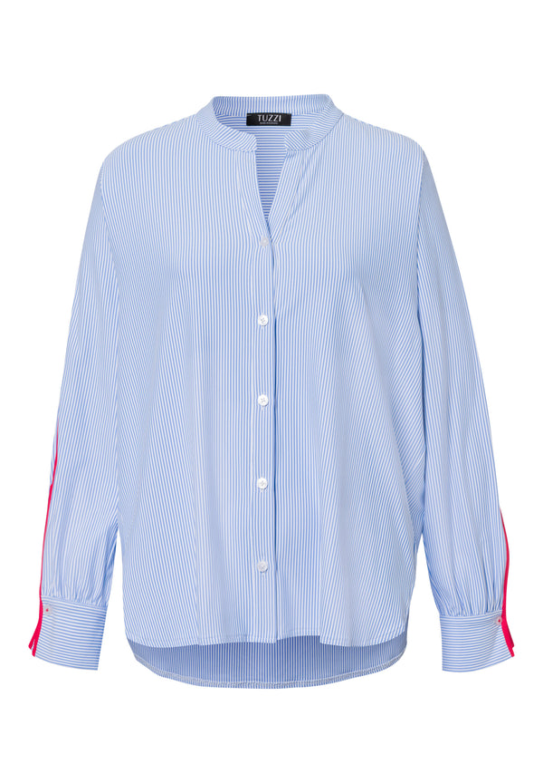 Long Sleeve Blouse - Navy Multi