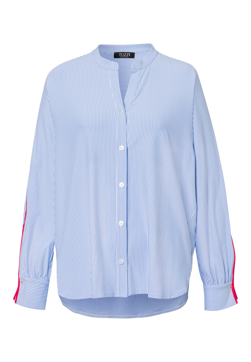 Long Sleeve Blouse - Navy Multi