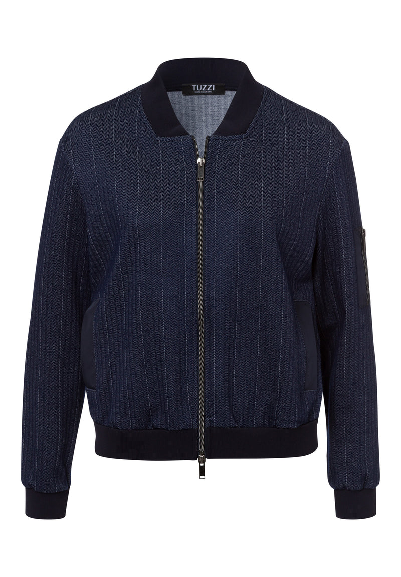 Light Weight Jacket - Navy/white